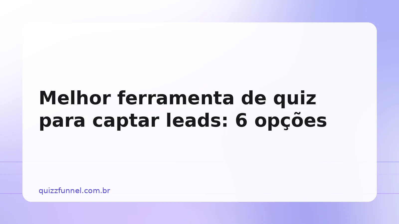 Tabela comparativa de ferramentas de quiz com colunas para preço, limite, lógica, rastreamento e webhook